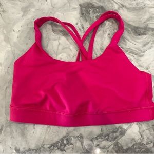 Lululemon hot pink energy sports bra size 8